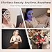 Avorla LED Face Mask Light Therapy, 4 Modes Portable Red Light Therapy Infrared Light for Face with 2600mAh Rechargeable, IP67 Washable, 216 LEDs for Anti-Aging, Skin Firming & Radiant Glow at Home