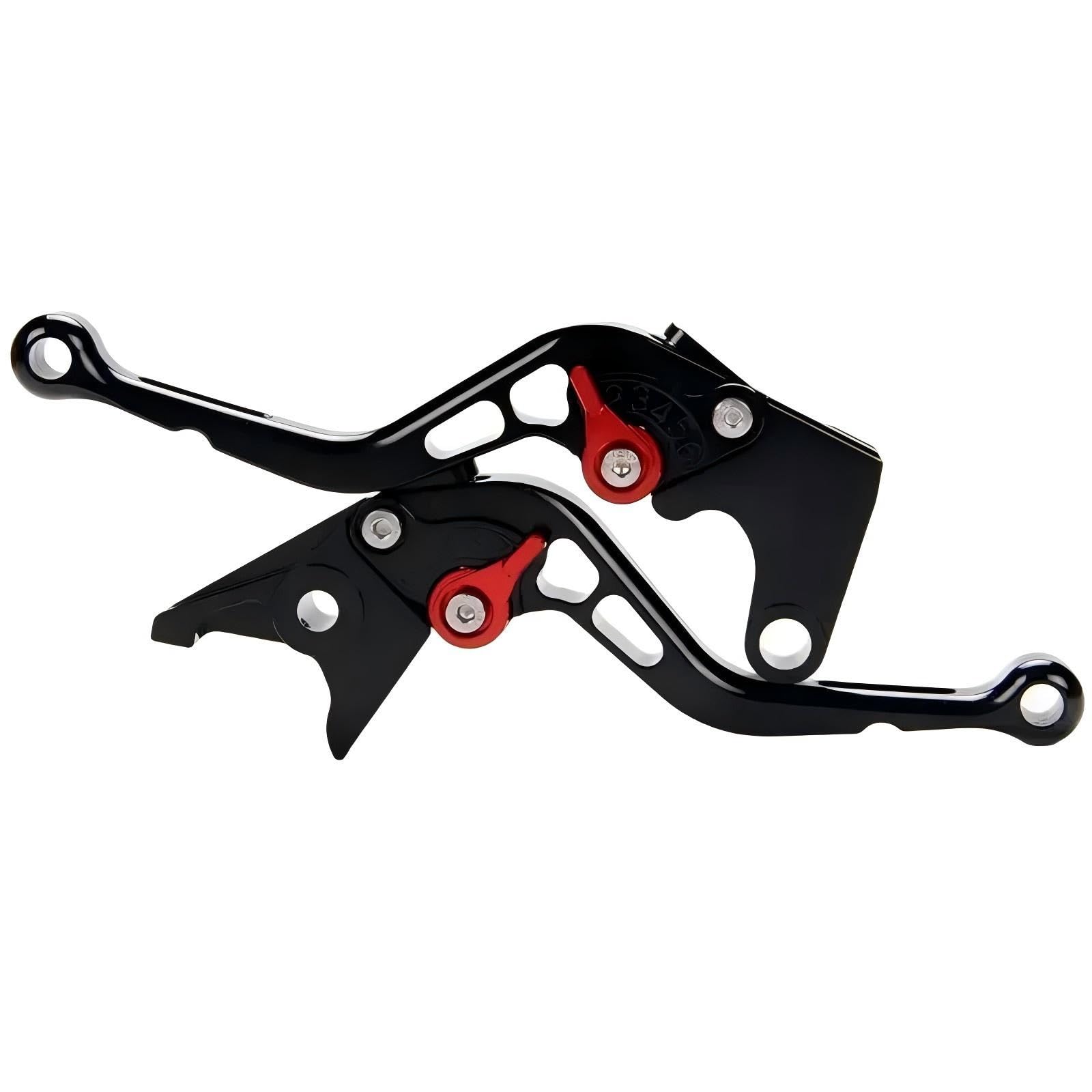 Leviers de frein de moto Ducati Hypermotard shortys noirs alu