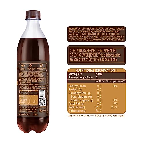 Paper Boat Sparkling Coffee, 600ml | Dark Roast Coffee I Caffeinated Drink | Zero Sugar, Zero Calories I Sugar Free - Image 3