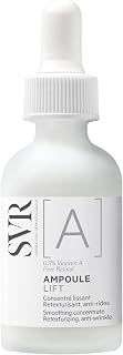 SVR – Ampoule [A] Lift 24 – Gamme [A] – Sérum lissant anti-rides & grains de peau – Pour premières rides, teint irrégulier – Rétinol 0,3 %, NovoRetin™, niacinamide & céramides – 30 ml