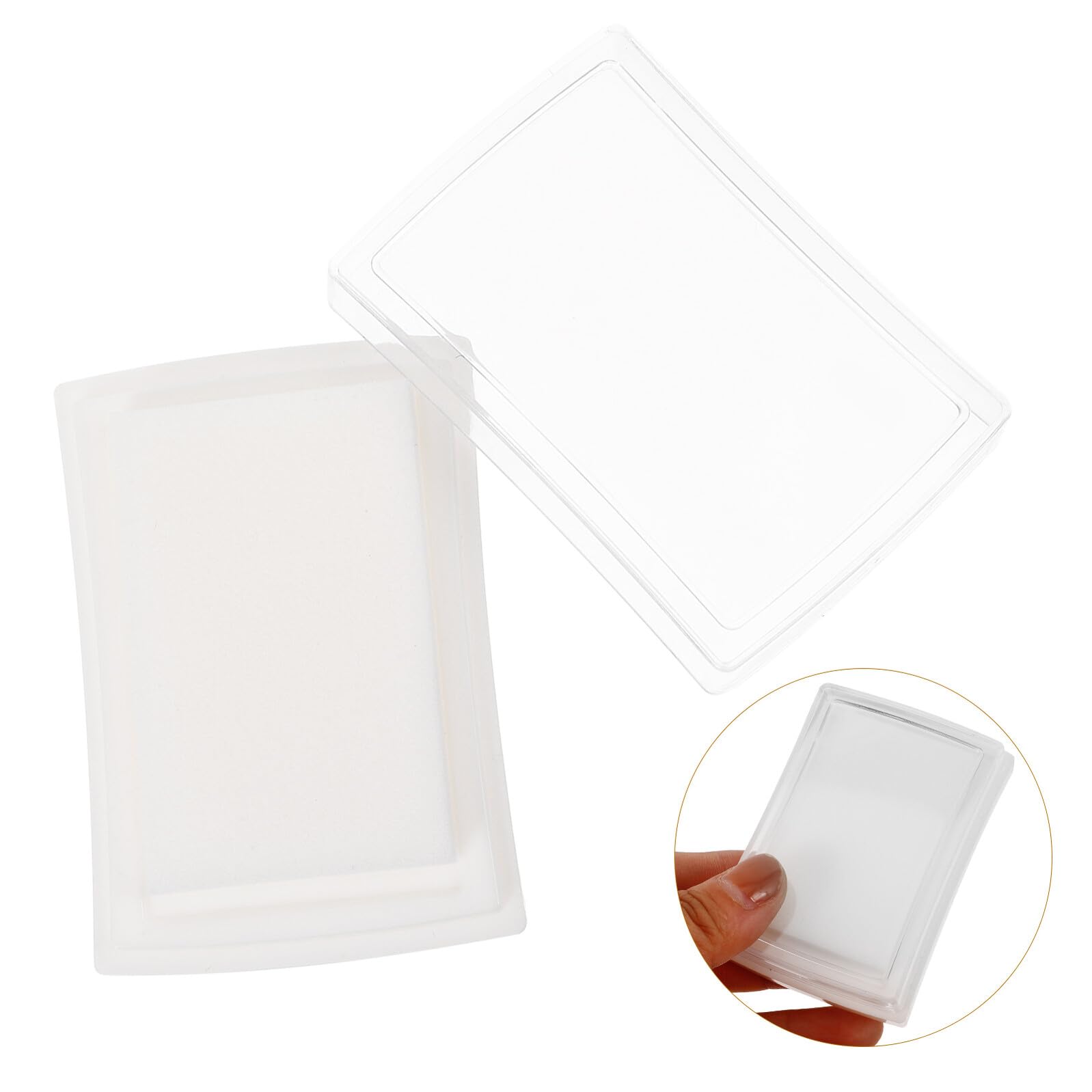 Angoily 50 Pezzi Tampone Vuoti per Impronte e Materiale per Stampi Fai da Te Domestico e Didattico Portatili e Resistenti per Carta Tessuto e Legno