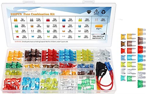 Fusible voiture en alliage de zinc à haute conductivité, kit 330pcs mini taille
