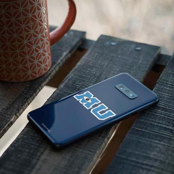 Skinit Decal Phone Skin Compatible with Galaxy S10e - Officially Licensed Disney Monsters University MU Logo Design