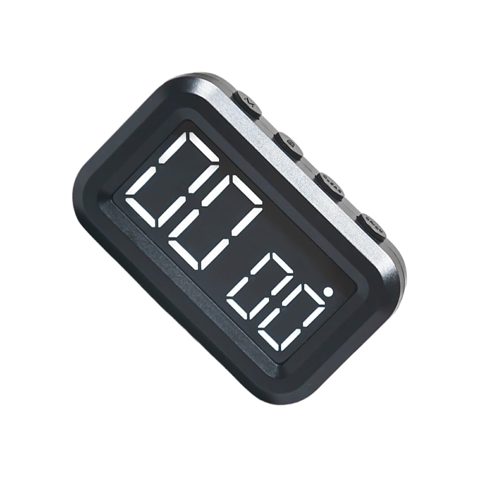 Digitaluhr mit ausziehbarem Ständer. Vielseitige Platzierung. Klares LCD Display für Gute Sichtbarkeit im ganzen Raum, Schwarz