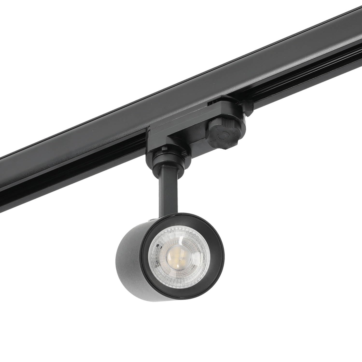 NEXTRACK 3-Phasen-Schienen-Set Komplett-Set mit 5x GU10 Lampe 2m Schiene Schwarz
