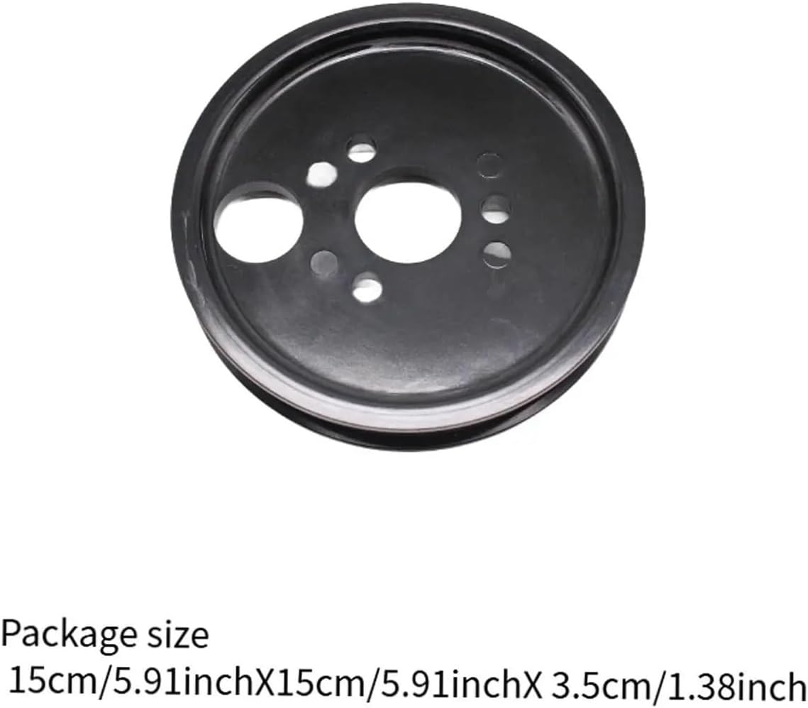 Power Steering Pump Pulley Replacement Compatible for Ford Transit/Peugeot/Fiat/Citroen 2006-On 2. HDI Front OE 1372740