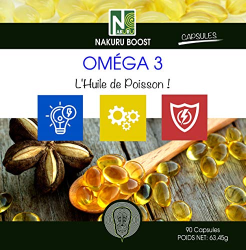 NAKURU | Oméga 3 | 90 Capsules de 705mg | Gamme Boost | Fabriqué en France | L'Huile de Poisson ! – Image 4