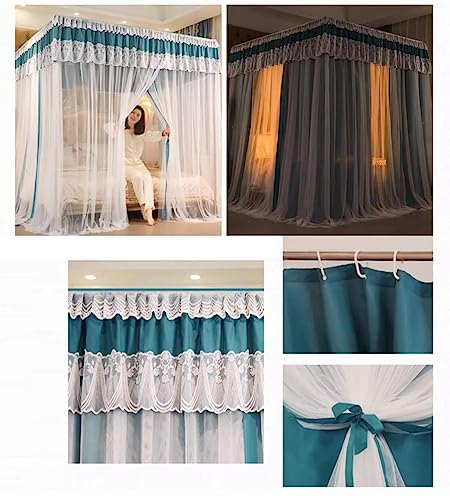 Mosquitera con dosel de encaje de 180x200cm cortinas decorativas para una habitación romántica 3