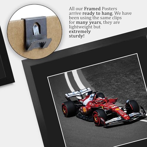Autógrafo Charles Leclerc Ferrari F1 enmarcado sin deterioro 5
