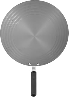 UPKOCH 1pc Nonslip Heat Induction Disk with Handle Defrosting Plate for Meat Energy Saving Thawing Tray for Chicken Steak Pork Compatible Cookware