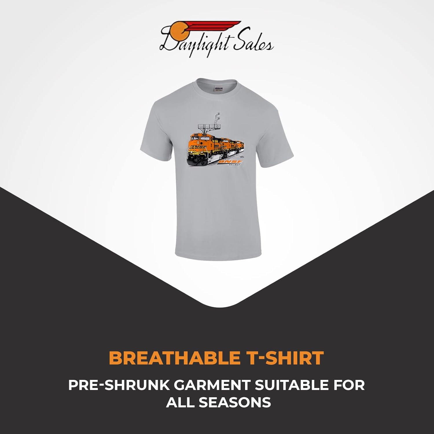 Daylight Sales BNSF ES44DC Authentic Railroad T-Shirt [38] - Image 7