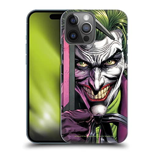 Head Case Designs Officially Licensed Batman DC Comics The Clown Three Jokers Hard Back Case Compatible With Apple iPhone 14 Pro Max