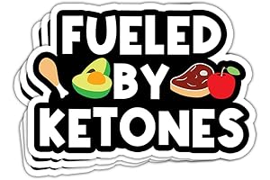 HOSALA- Ketogenic Diet Sticker for Tumbler Journal Helmet Bumper