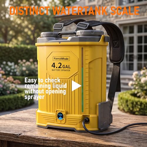 Image of 4 Gallon Battery Powered Backpack Sprayer Fit for Dewalt 20V Battery