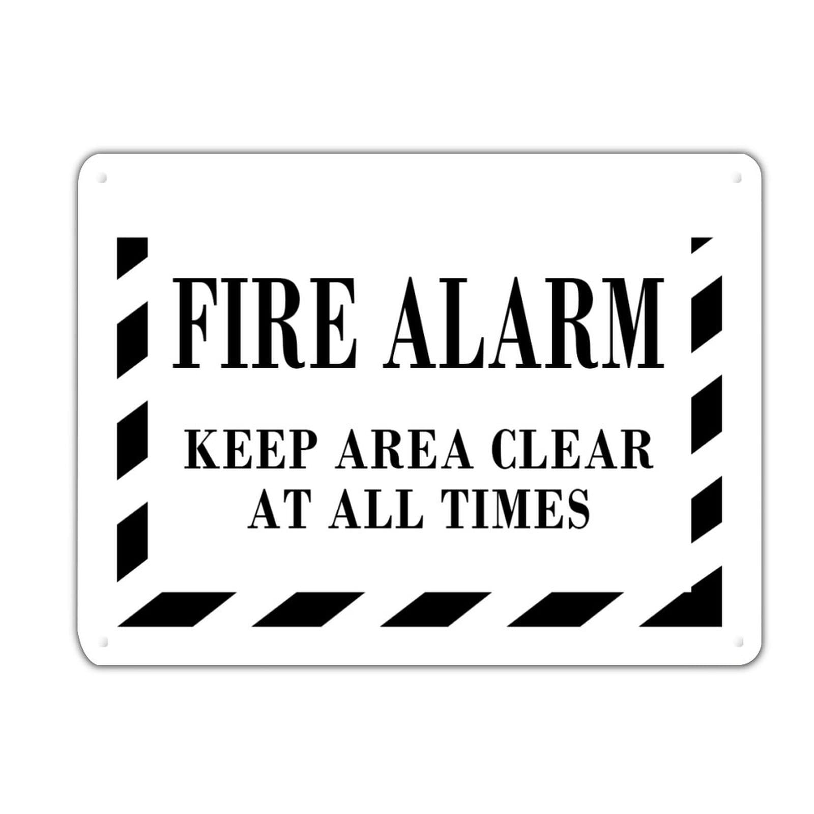 Panneau alarme incendie anti-décoloration pour signalisation extérieure nette