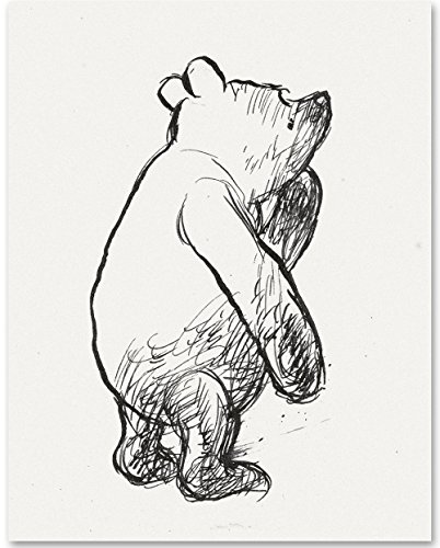 Lone Star Art Oh Dear - Winnie the Pooh 11x14 Unframed Nursery Art Print