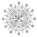Aqur2020 3D Crystal Wall Clock Metallic Wall Clock Sparkling Bling Diamond-Studded Silver Wall ClockDIY Wall Decorations for Home Living Room Bedroom Office Decor(1#)