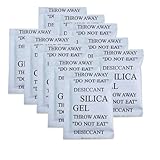 10 Stück lebensmittelechtem Kieselgel je 5 g, Silica Gel Silicagel Beutel Sachets Trockenmittel Feuchtigkeit Absorber Desikkant, Silicabeutel Trockenmittelbeutel