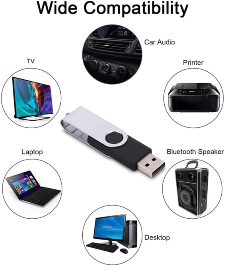 10 Pack USB Flash Drive 8GB Free Custom Personalized Logo, Custom Name USB 2.0 Metal Pendrive, USB Thumb Drive Memory Stick Customize Logo for Company Ads Wedding Gift Photography Vedio (10PCS 8GB)