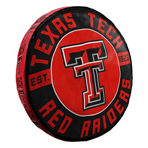 Northwest 1COL148000035RET Company Texas Tech Red Raiders 15" Travel Cloud Pillow, One Size, Multicolor