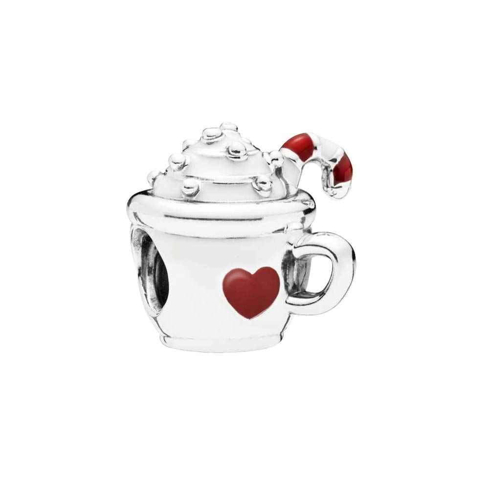 BellestoryWarm Cocoa Charm Authentic 925 Sterling Silver Christmas Beads fit European Bracelets