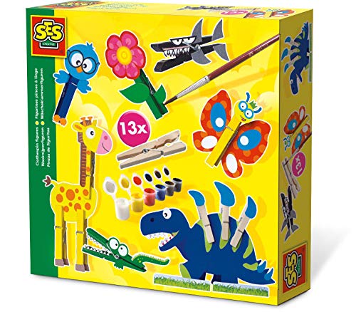 Preisvergleich Produktbild SES Creative 14903 Wäscheklammerfiguren, Diverse Farben