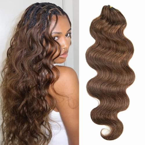 Human Crochet Hair for Miracle Knots Body Wave #4 120G 100Strands 18 Inch