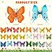 24 PCS Plastic Butterflies Toy, Butterfly Action Figures Art Toys, 24 Styles Colorful Lifelike Interactive Butterfly Decoration for Kindergarten, School Education and Animal Themed Party Decor