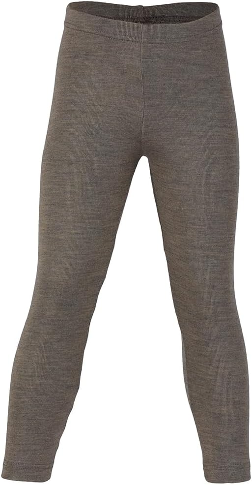 Ecoable Kids Thermal Underwear Leggings: Base Layer Long Johns Pants, Organic Merino Wool and Silk, 2-15 years
