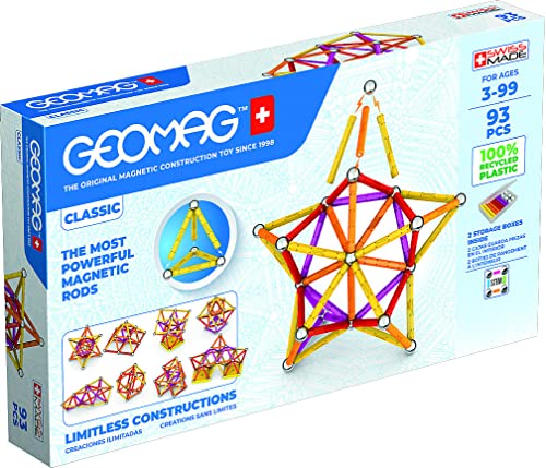 Jeu de construction geomag ecofriendly 93 pcs color pour enfant