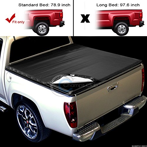 Hs Power Snap-On Tonneau Cover Compatible With 04-14 Ford F150/05-08 Lincoln Mark Lt Styleside 6.5 Ft Bed #TOP4