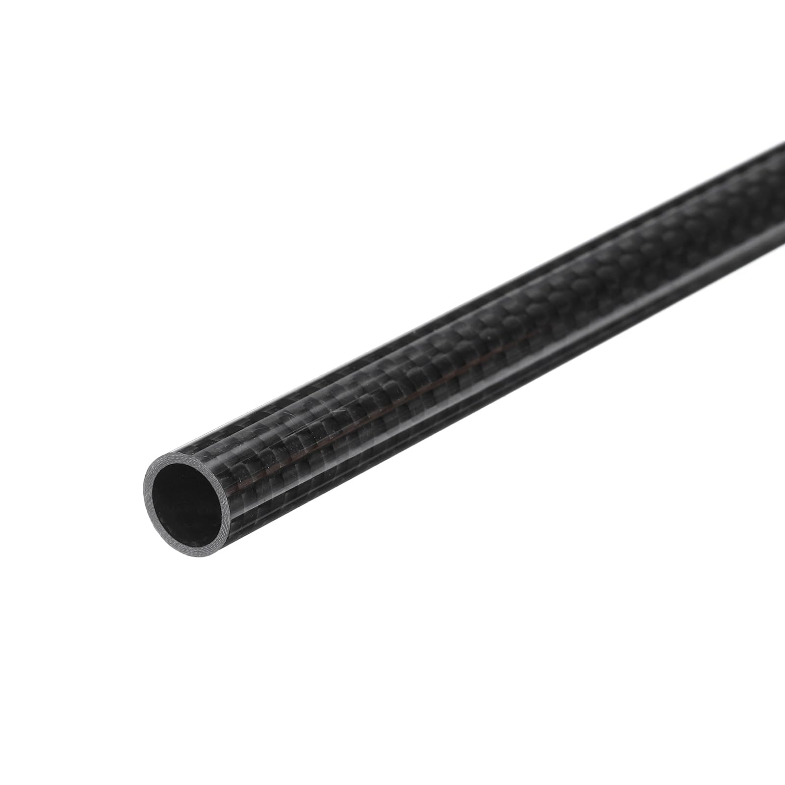QUARKZMAN 1Pcs Tube En Fibre De Carbone 8 X 10 X 330Mm Surface Brillante Rod 3K Enroulé Naturel Carbone Tubage Rond Pour Avion Rc Multicoptère Quadcoptère