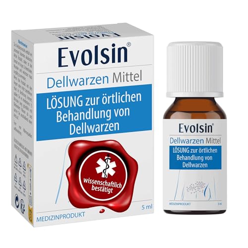 Evolsin® Dellwarzen Mittel I Für Erwachsene & Kinder ab 2 Jahren I Sanfte & Effektive Dellwarzen Behandlung