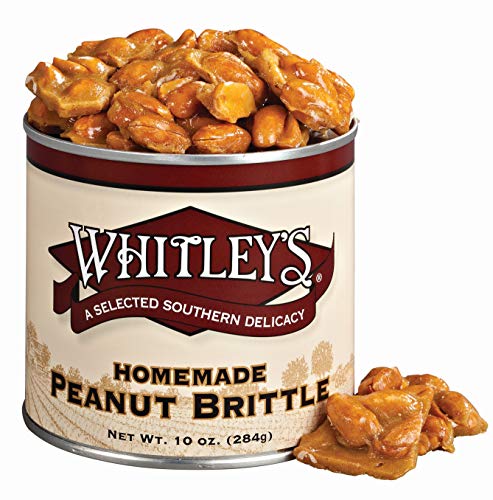 Whitley’s Homemade Peanut Brittle 10 Ounce Tin