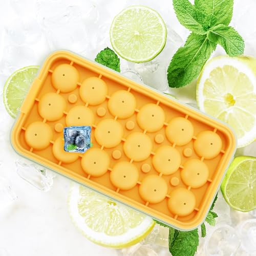Molde Garneck para bolas de hielo con tapa, silicona miniatura 2