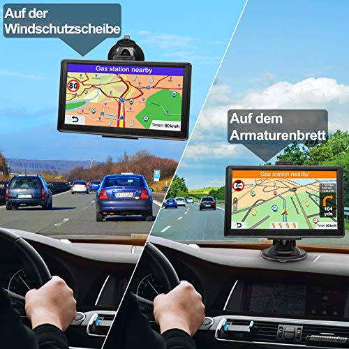 GPS Navi Navigationsgerät für Auto 2023 - Navigation für Auto PKW LKW Navi 7 Zoll Lebenslang Kostenloses Kartenupdate… - Image 7