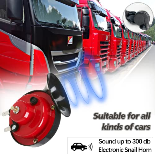 Gisqis Train Horn For Truck, Car Horn Train Horn For Car Air Horn For Truck Train Boat Ships Motorcycles 2Pcs 300Db 12V Super Loud Car Horns Waterproof Double Horn #TOP6