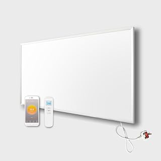 Far Infrared Panel Heater with Built-in WiFi Thermostat 700W Infrared Heating Panel with Wifi Remote Control and Temperature Sensor Energy Saving Wall Heater with CE GS TUV RoHS