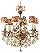 Classic Lighting 57356 FG CP Majestic Imperial, Crystal, Chandelier, 25" x 25" x 28", French Gold