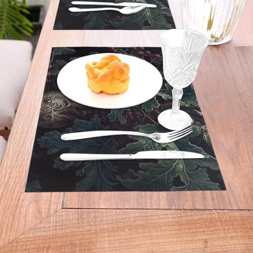 Sets de table tissés lavables - Motif arbre résistant à la chaleur