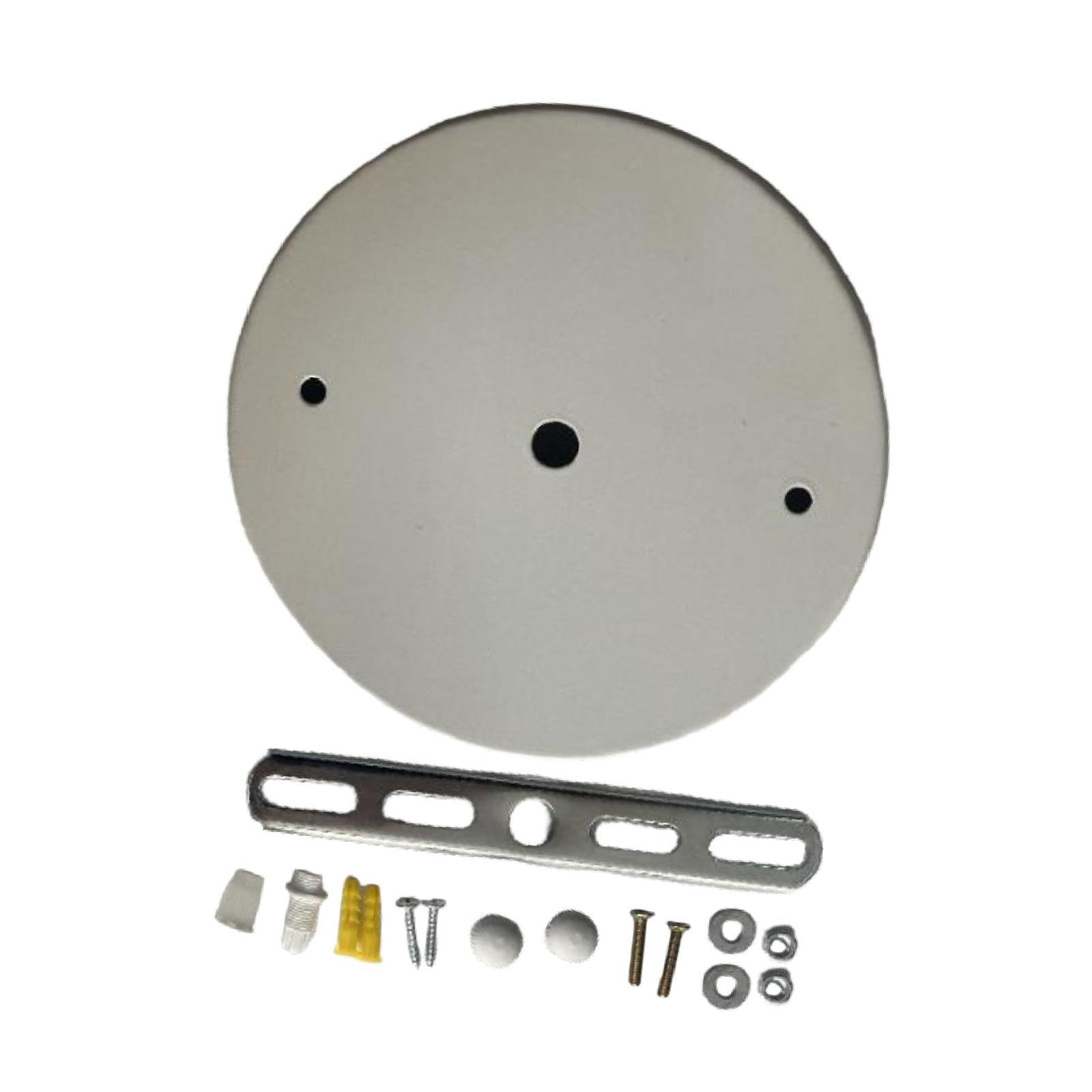 Canopy Kit DIY Project Iron for Hanging Lamp Replacement Ceiling Cover Plate White Dia 12cm | Home & Garden | Lamps, Lighting & Ceiling Fans | Chandeliers & Ceiling Fixtures-image-48