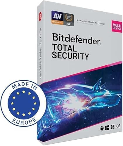Bitdefender - Bitdefender Total Security | 5 appareils | 1 an | PC/Mac/Smartphone | Code envoyé par la poste - -37%