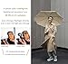 Nuxer UV Sun Umbrella Compact for Rain Folding Travel Umbrella Automatic Open Close UPF 50+ Windproof Rainproof(White/Khaki-B)