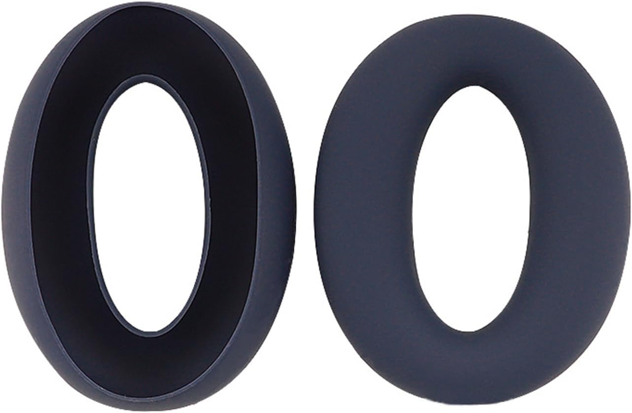 Adhiper Silicone Ear Pads Cover for Sony WH-XB910N Headphones, Blue, Soft, Sweatproof, Reusable