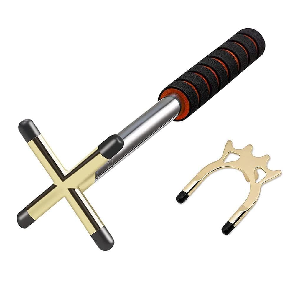 Pont rétractable pour queue de billard avec tête en laiton – Bâton télescopique pour snooker, extension en acier inoxydable pour jeu et compétition, cadre de support réglable pour tables de billard