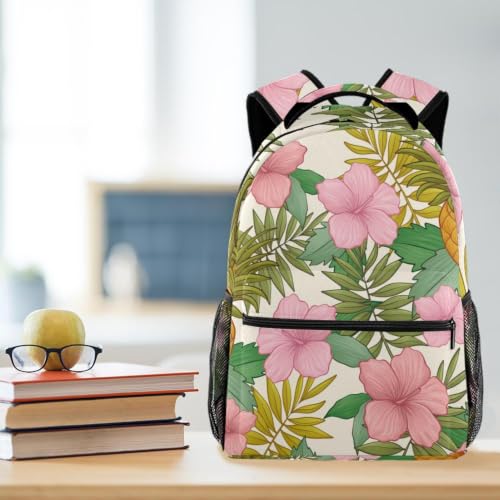 Bolsa para laptop resistente con diseño de flores para evitar el dolor de espalda 5