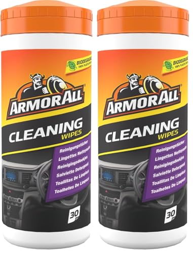 Armor All Fleckenentferner‑Reinigungstücher für Autos – 30 Stück (Packung mit 2) – Ansicht 1