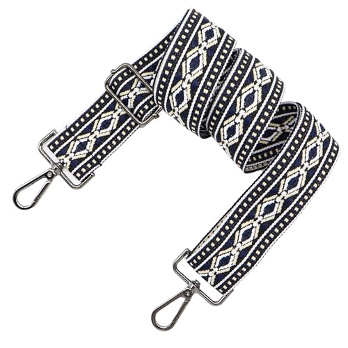 Image of LEMEDE Purse Strap Adjustable Replacement Crossbody Bag Straps Retro Jacquard Embroidery Shoulder Straps for Shoulder Bag