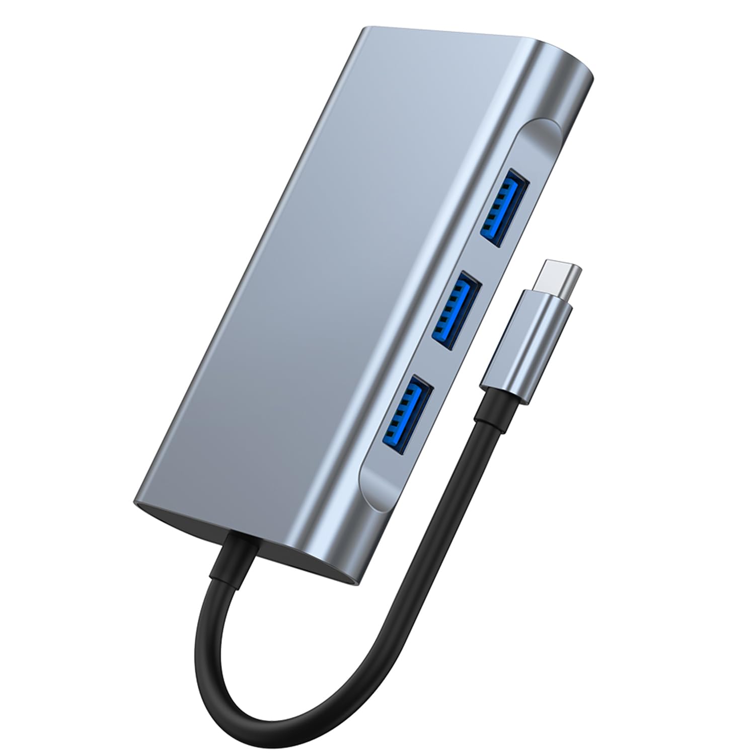 Stacja dokująca USB C do podwójnego HDMI, wieloportowy adapter typu C z podwójnym HDMI (4K@30Hz), 1080P VGA, RJ45, 100W PD, USB3.0, 2 USB2.0, koncentrator 8 w 1 do Dell HP MacBook Laptop (8 w 1