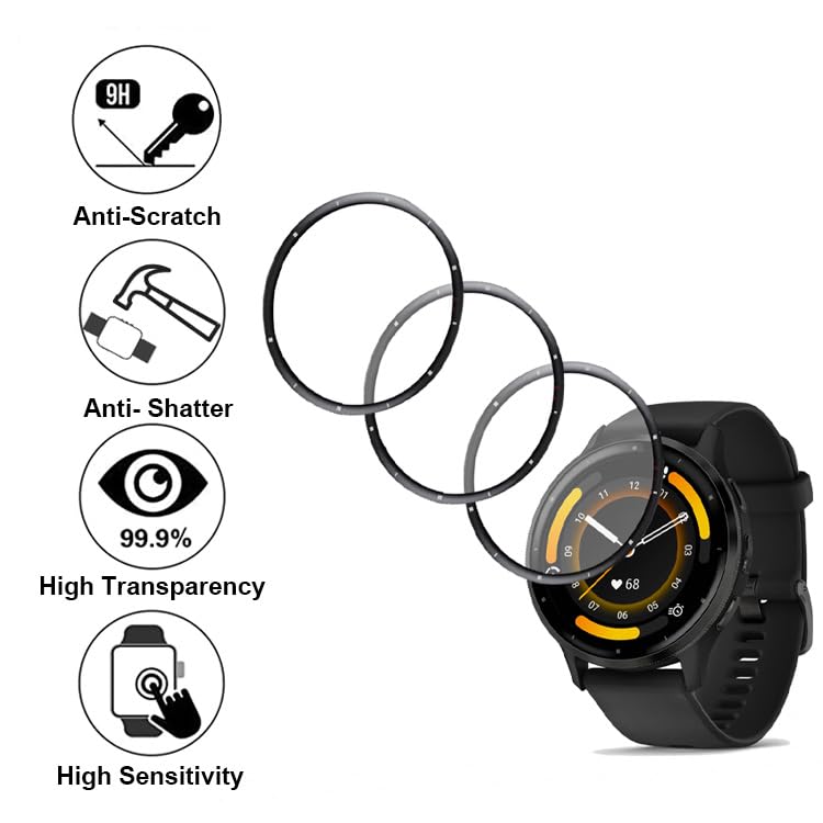 Lamshaw Hard PC Case With Screen Protector For Garmin Venu 3S 41mm / Venu 3 45mm Smartwatch (2 - View #4
